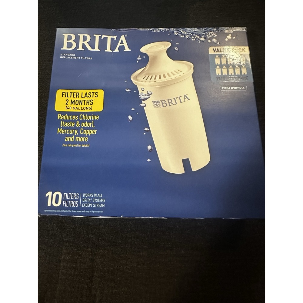 Brita 987554 Standard Replacement Filters  10 pack Missing 3 Total 7